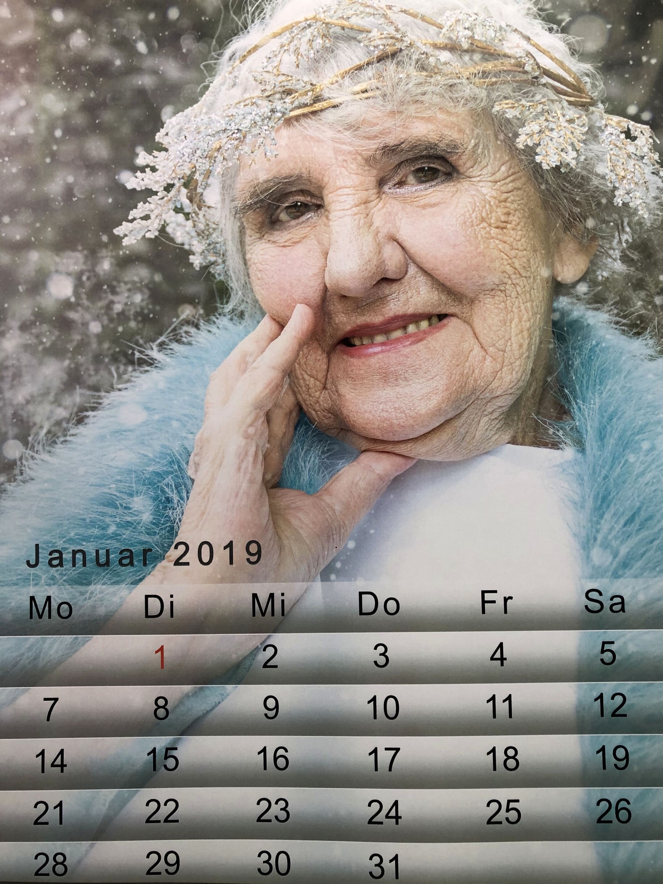 Monat Januar aus dem Kursana „Calendar Girls“ 2019 | © ZowackPR/Ebser