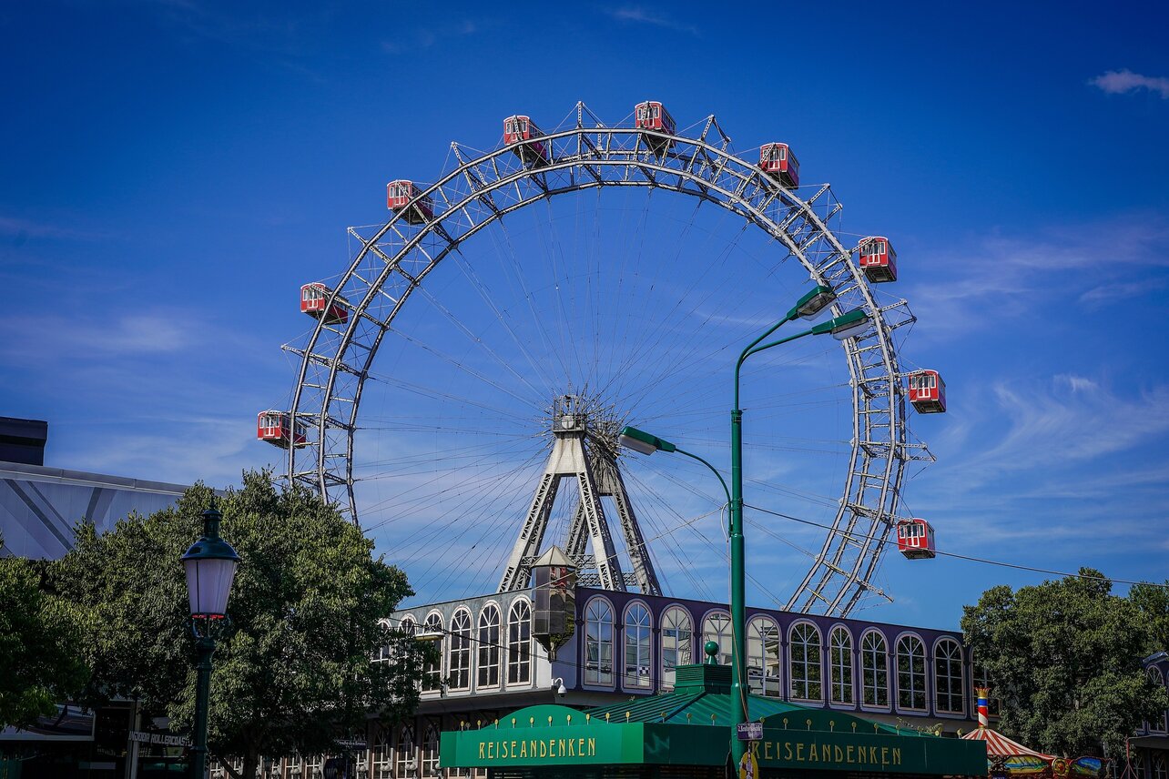 Das Riesenrad im Wiener Prater wurde 1897 zur Feier des 50. Thronjubiläums Kaiser Franz Josephs I. errichtet. | © Pixabay