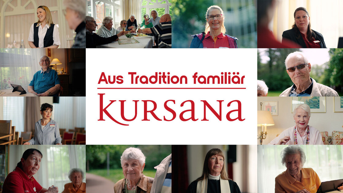 Unter dem Motto „Aus Tradition familiär“ veröffentlicht Kursana einen Jubiläumsfilm und gibt Einblicke in den Alltag der Mitarbeitenden sowie der Bewohnerinnen und Bewohner. | © Kursana